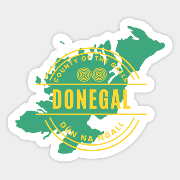 County Donegal Sticker by TrueCelt